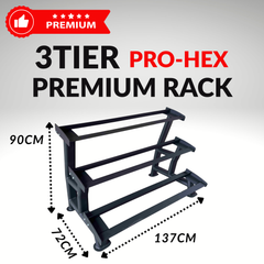 York Barbell 390KG PRO Hex Premium Dumbbell & Rack Bundle