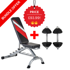 York Fitness Black Edition Dumbbell Bench Set