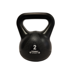 York Barbell Vinyl Kettlebells - Black - York Fitness