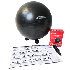 York Barbell 65cm Exercise Ball with a Pump