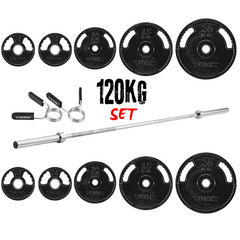 York barbell 120KG G2 Rubber Thin Line Olympic Weight Set