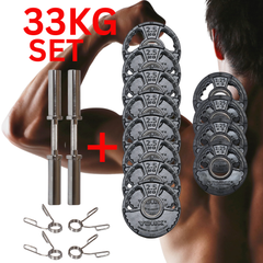 York Barbell G2 Rubber Olympic 33kg Dumbbell Set