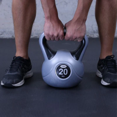 York Fitness 2-20kg Vinyl Kettlebells Bundle