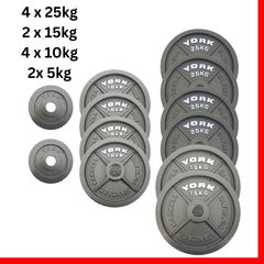 York Barbell "Xtreme" Grip Barbell 180kg Olympic cast Bundle