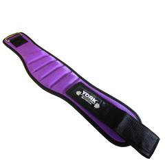 York Barbell Adjustable Padded Lifting Belt-Purple