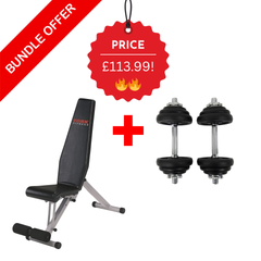 York Fitness 13 in 1 Dumbbell Bench Set