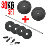 York Barbell 30kg "Ultra Light Chrome Aerobic Barbell Bundle