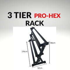 York Barbell 720KG PRO Hex Dumbbell & Rack Bundle Set