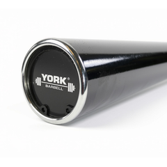 York Barbell 7ft Black Oxide Olympic Barbell (30mm) - 350kg max (20kg Bar)