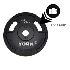 York Barbell C19BB Olympic Bench & Weights Bundle