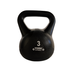 York Barbell Vinyl Kettlebells - Black - York Fitness