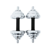 York Fitness 20 KG Chrome Dumbbell Set ( 2 X 10KG)