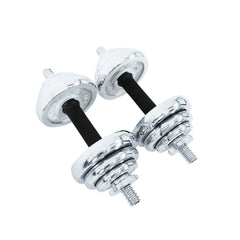 York Fitness 20 KG Chrome Dumbbell Set ( 2 X 10KG)