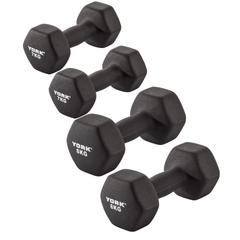 York Barbell 30kg Neo Hex Dumbbells Bundle set
