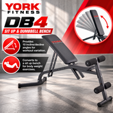 York Fitness DB4 Sit Up & Dumbbell Bench