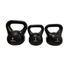 York Barbell Vinyl Kettlebells - Black - York Fitness