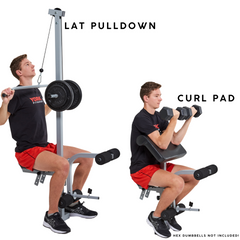 York Fitness 540 Heavy Duty Folding Barbell Bench Bundle