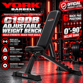 York Barbell C19DB Flat to Incline Dumbbell Bench