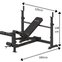 York Barbell C19BB Olympic Bench & Weights Bundle