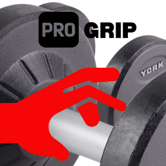 York Barbell PRO style round dumbbell + Rack Bundle 27.5kg – 50kg -Pairs