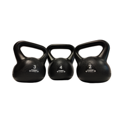 York Barbell Vinyl Kettlebells - Black - York Fitness