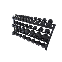 York Barbell 525KG Hex Dumbbell & Rack Bundle Set