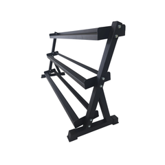 York Barbell 3 Tier Angled Dumbbell Rack fits York Hex DB's