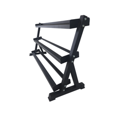 York Barbell 3 and 2 Tier Angled Dumbbell Racks fits York Hex DB's