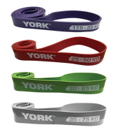 York Resistance Bands Power Set - 4 Bands 17.5-75Kg