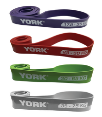 York Resistance Bands Power Set - 4 Bands 17.5-75Kg