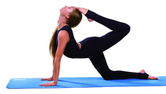 York PVC Yoga Mats with Carrying Strap (Blue) and (Black)
