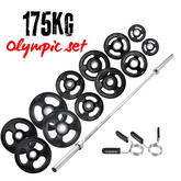 York Barbell ISO-Grip Rubber 175kg Olympic Weight Plates set Bundle