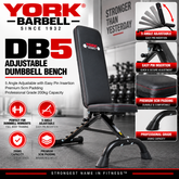 York Barbell DB5 Adjustable Dumbbell Bench