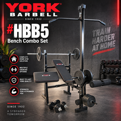 York Barbell HBB5 Complete Bench Combo Bundle