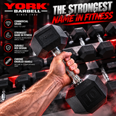 York Barbell 335KG PRO Hex Dumbbell & Rack Bundle Set