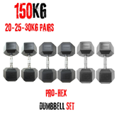 York Barbell Hex Dumbbells Bundle 150Kg set