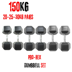 York Barbell Hex Dumbbells Bundle 150Kg set