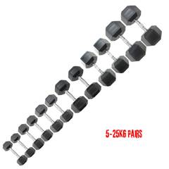 York Barbell PRO-Hex Dumbbells Bundle 165Kg + RACK