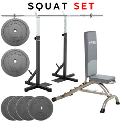 York Fitness Home Squat Set - Spinlock version