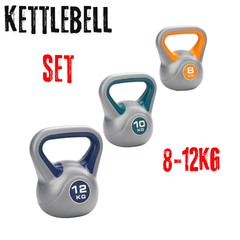 York Fitness Vinyl Kettlebells 8kg ,10kg,12kg,Set