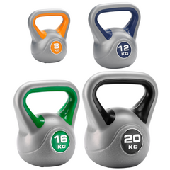 York Fitness Vinyl Kettlebells 8kg ,12kg,16kg,20kg Set - York Fitness