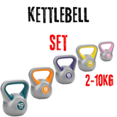 York Fitness Vinyl Kettlebells 2kg ,4kg,6kg,8kg,10kg Set