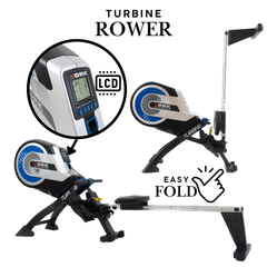 York Fitness Ultimate Foldable Turbine Rower