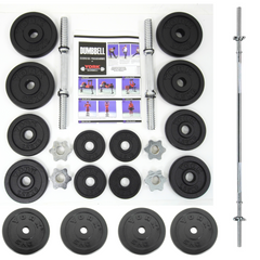 York Barbell 45kg Dumbbell & Barbell Set