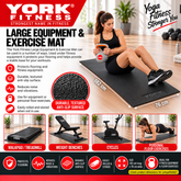 York Fitness Large Equipment & Exercise Mat