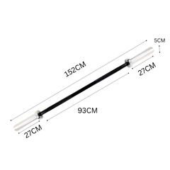 York Barbell 5ft Black Oxide Olympic Barbell (28mm) - 250kg max