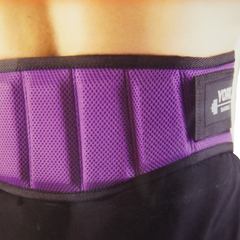 York Barbell Adjustable Padded Lifting Belt-Purple