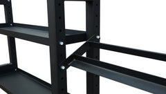 York Barbell 4-Tier Functional Weights & Bar Storage  - Black