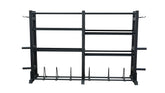 York Barbell 4-Tier Functional Weights & Bar Storage  - Black