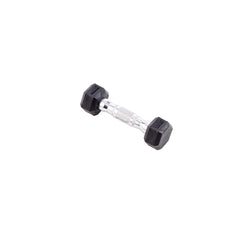 York Barbell 1.25 KG - 12.5 KG Rubber Hex Dumbbell Set and A Frame Rack